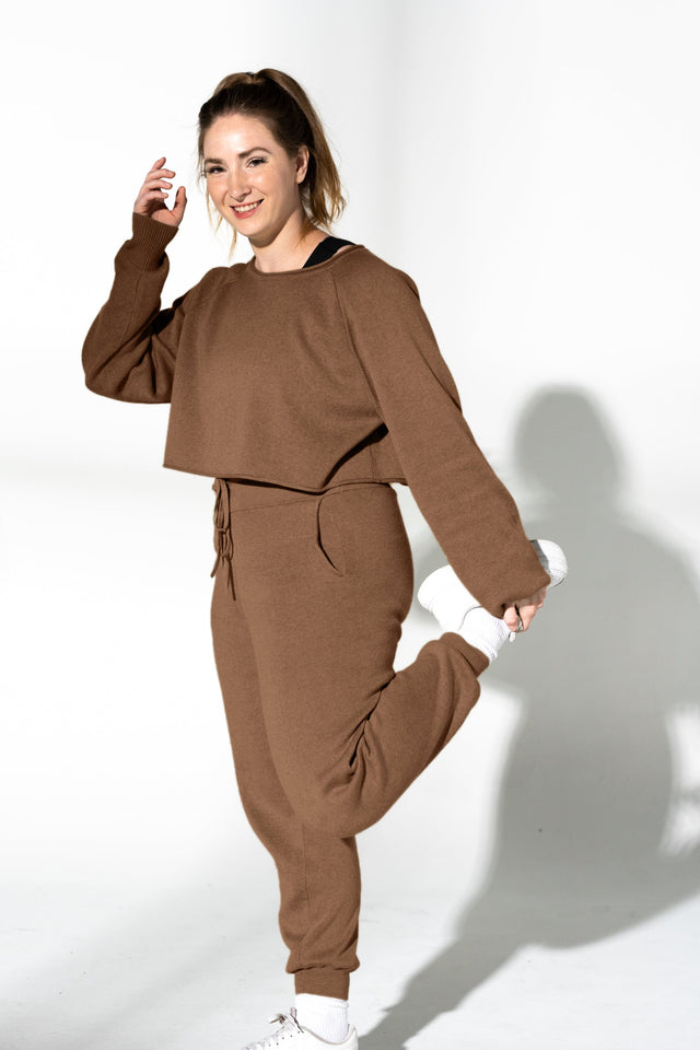 honestlyautumn Knitwear AW22 Brown Lounge Pants - SewSewYou