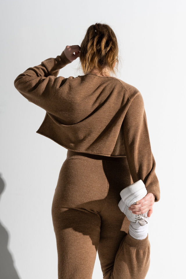 honestlyautumn Knitwear AW22 Brown Lounge Sweater - SewSewYou