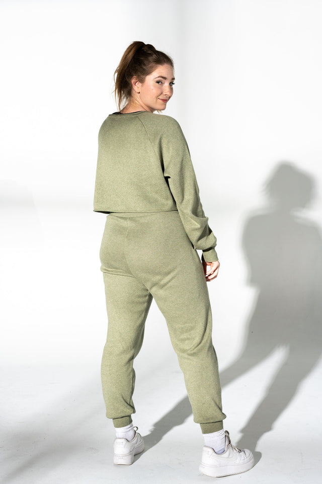 honestlyautumn Knitwear AW22 Muted Green Lounge Pants - SewSewYou