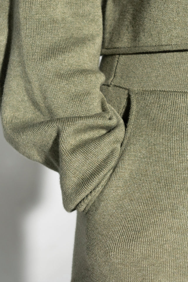 honestlyautumn Knitwear AW22 Muted Green Lounge Pants - SewSewYou