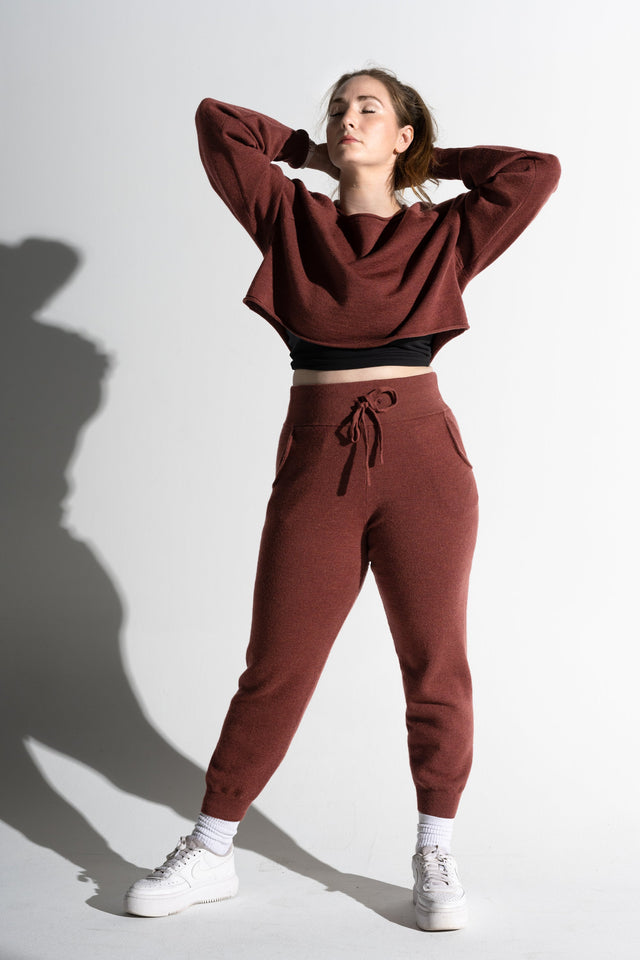 honestlyautumn Knitwear AW22 Rust Lounge Pants - SewSewYou