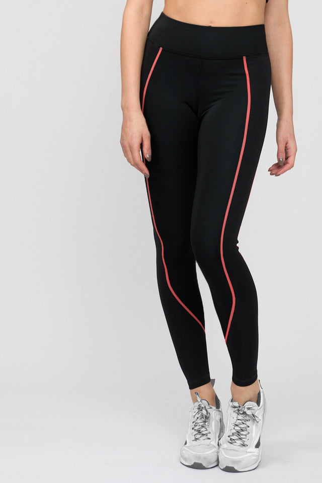 Impulse Collection Black Curved Side Panel Leggings - SewSewYou