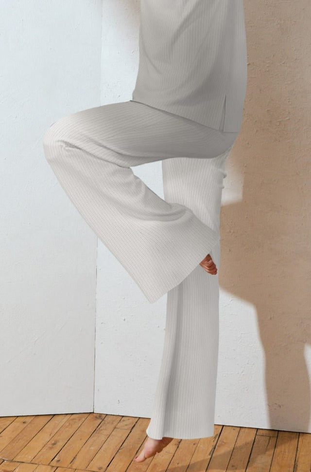 Impulse Collection Cream Flare Lounge Pants - SewSewYou