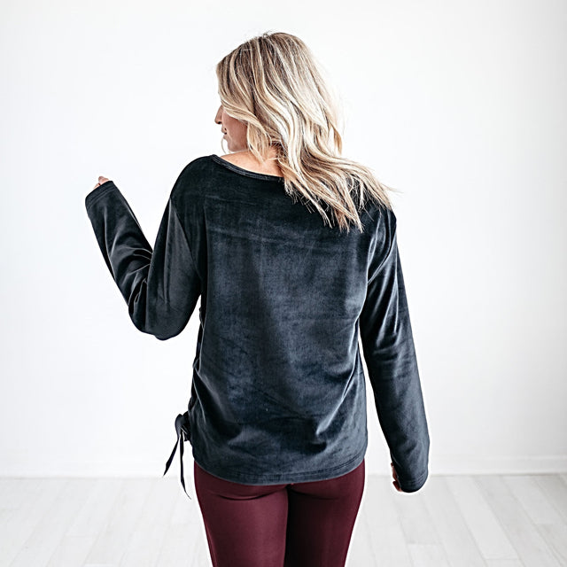 Inner Bliss Velvet Sweatshirt - SewSewYou