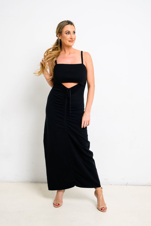 Jolene Essentials Collection AW22 Black Lounge Dress - SewSewYou