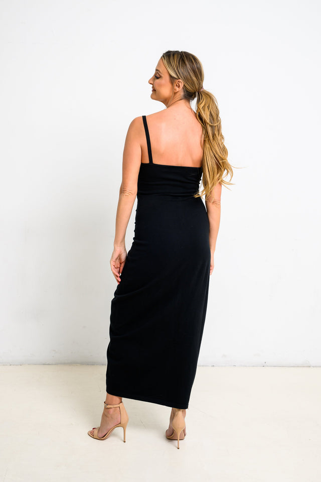 Jolene Essentials Collection AW22 Black Lounge Dress - SewSewYou