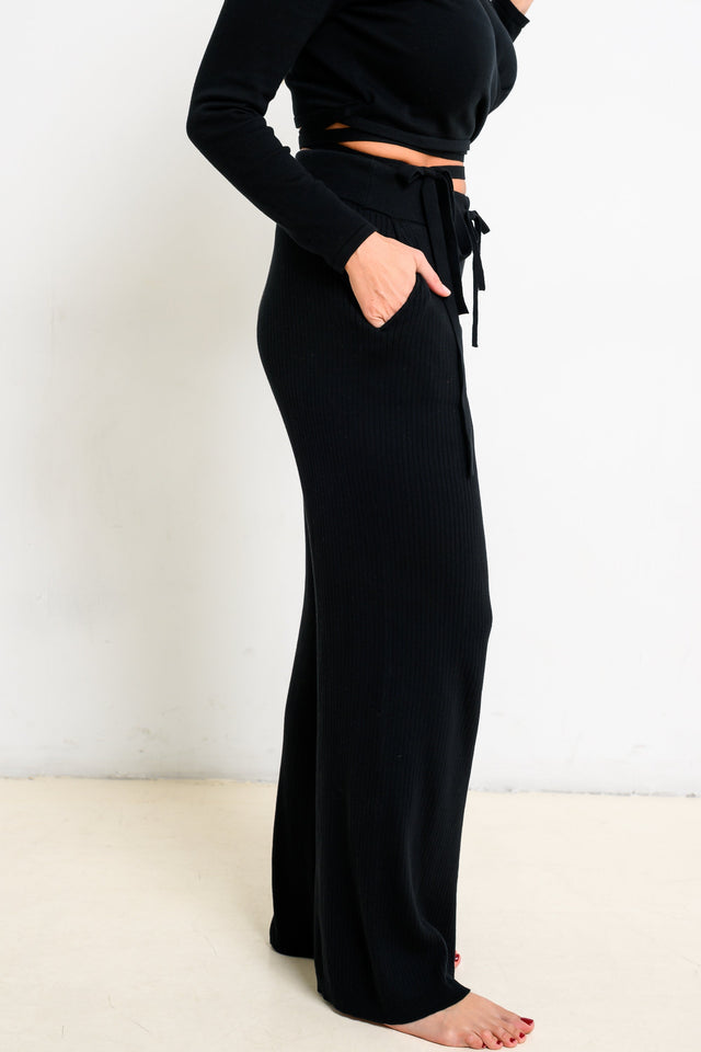 Jolene Essentials Collection AW22 Black Lounge Pants - SewSewYou