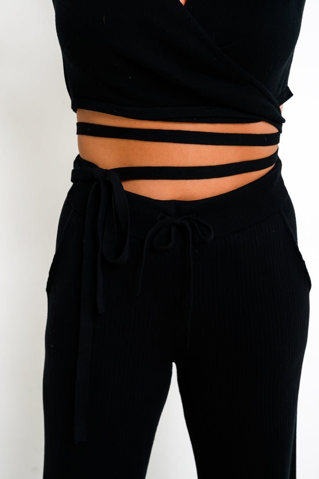 Jolene Essentials Collection AW22 Black Lounge Pants - SewSewYou