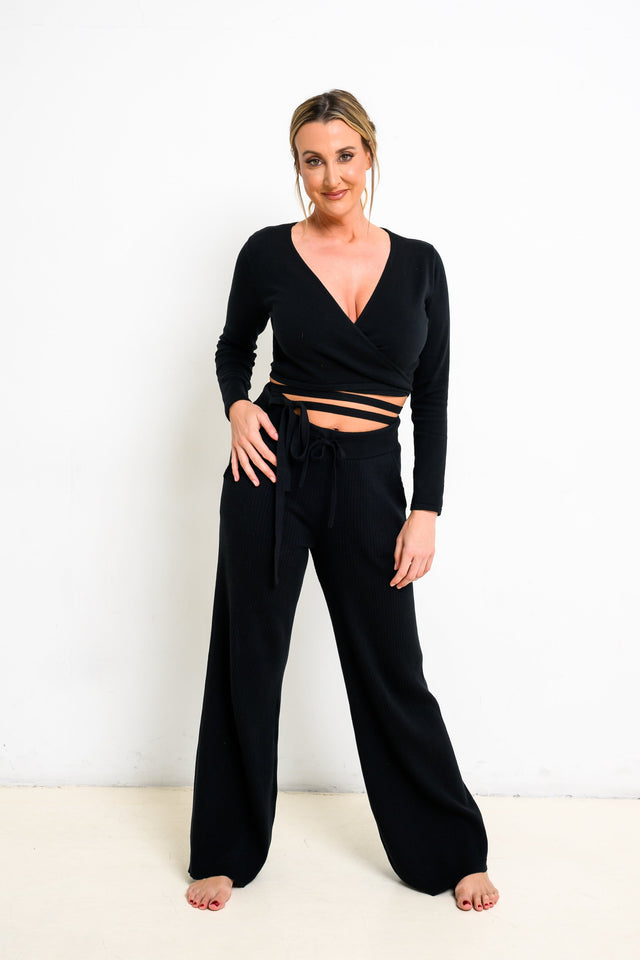 Jolene Essentials Collection AW22 Black Lounge Pants - SewSewYou