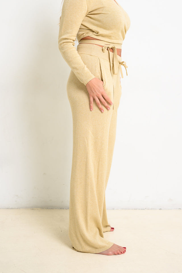 Jolene Essentials Collection AW22 Cream Lounge Pants - SewSewYou