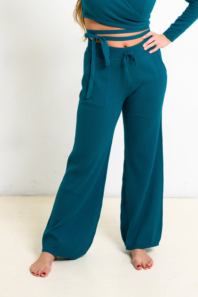 Jolene Essentials Collection AW22 Teal Lounge Pants - SewSewYou