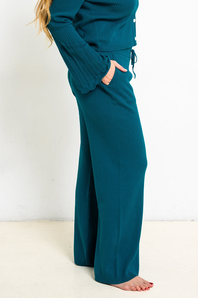 Jolene Essentials Collection AW22 Teal Lounge Pants - SewSewYou