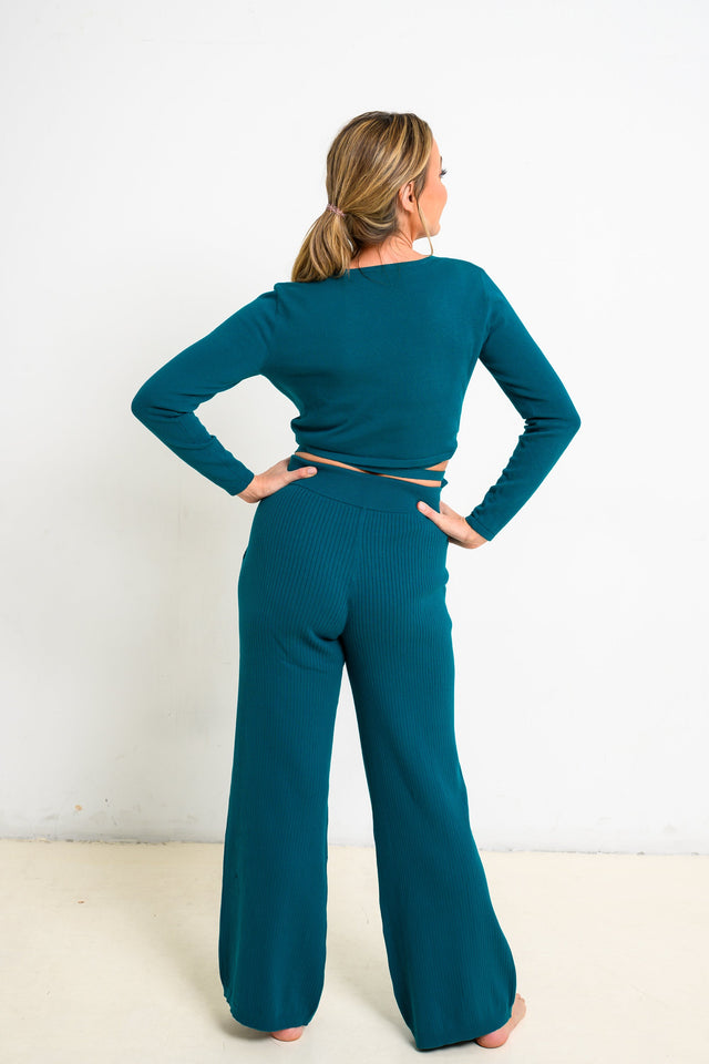 Jolene Essentials Collection AW22 Teal Lounge Pants - SewSewYou