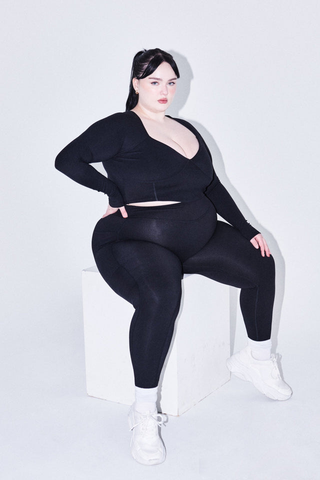 Kenna Sharp SS23 Black Leggings - SewSewYou