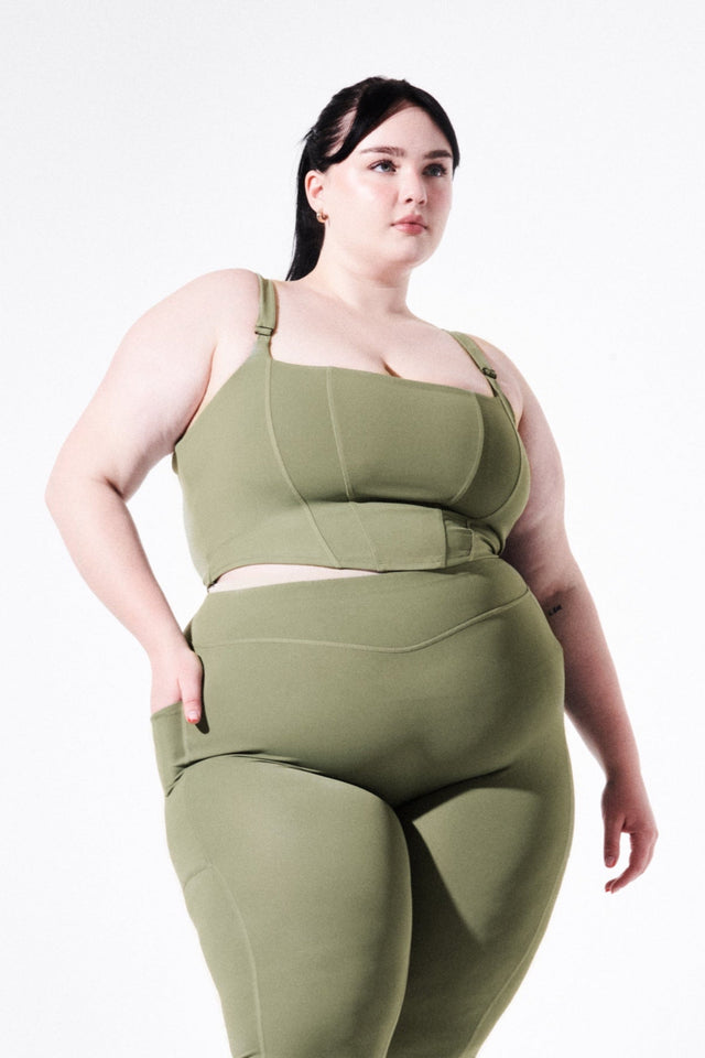 Kenna Sharp SS23 Green Fitted Tank - SewSewYou