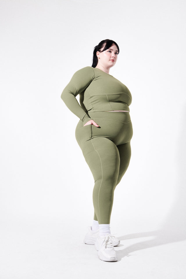 Kenna Sharp SS23 Green Leggings - SewSewYou