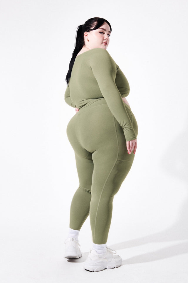 Kenna Sharp SS23 Green Leggings - SewSewYou