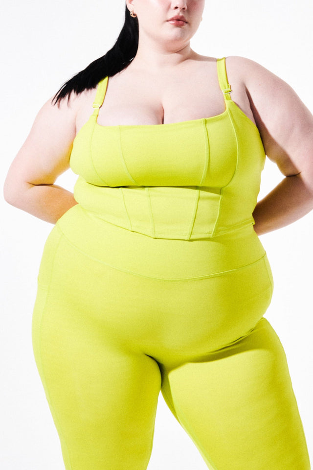 Kenna Sharp SS23 Lime Fitted Tank - SewSewYou