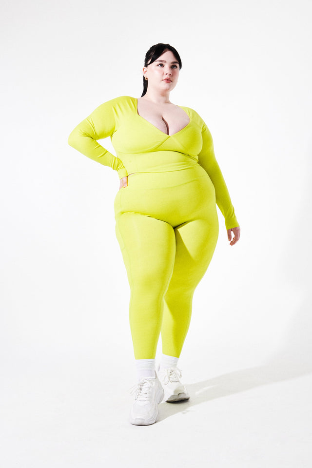 Kenna Sharp SS23 Lime Leggings - SewSewYou