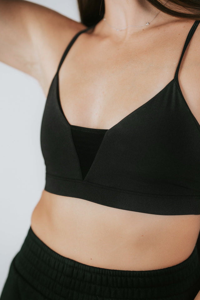 Kortni's Fall Collection AW22 Black Sports Bra - SewSewYou