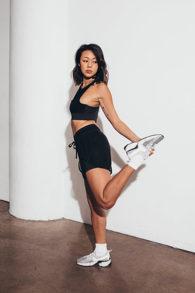 Little Bee AW22 Black Running Shorts - SewSewYou