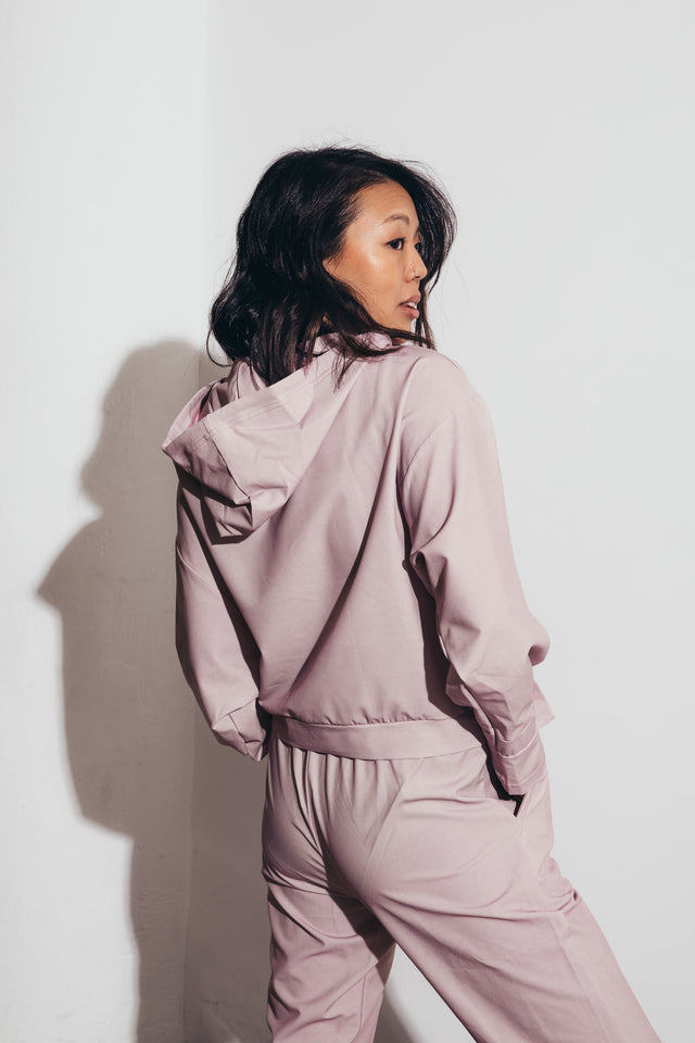 Little Bee AW22 Burnished Lilac Windbreaker Hoodie - SewSewYou