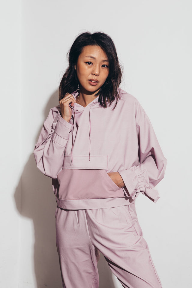 Little Bee AW22 Burnished Lilac Windbreaker Hoodie - SewSewYou