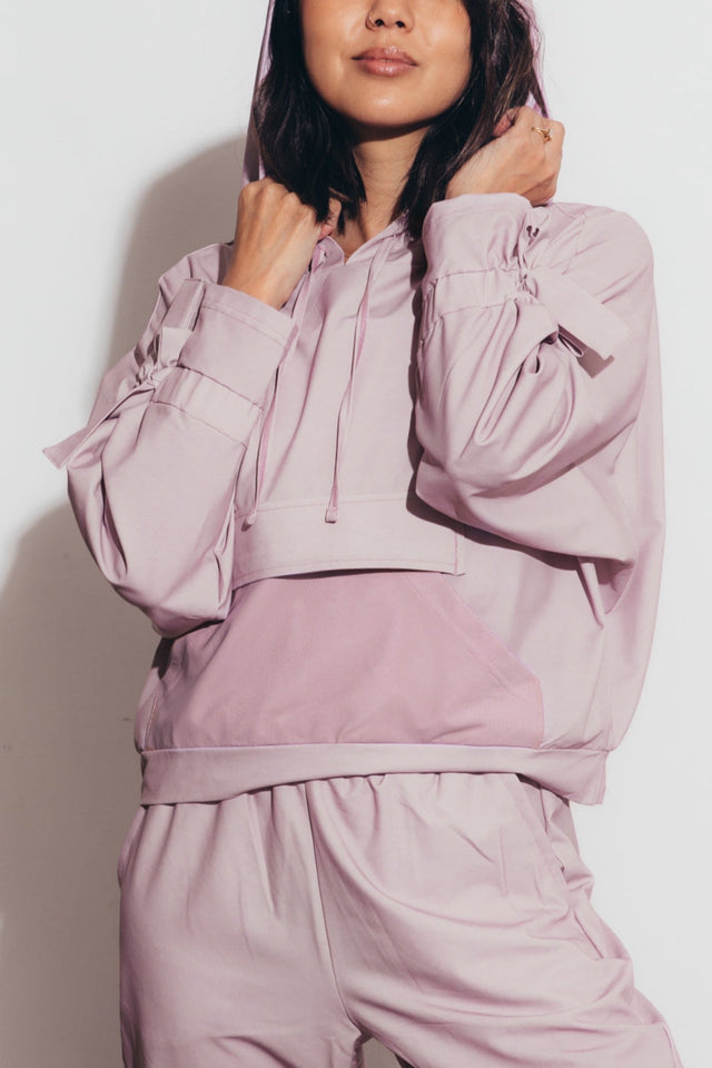 Little Bee AW22 Burnished Lilac Windbreaker Hoodie - SewSewYou