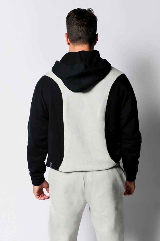 Lt. Sports Htr./Black Hoodie - SewSewYou