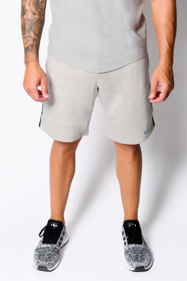 Lt. Sports Htr./Black Sweat Shorts - SewSewYou