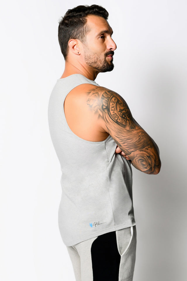 Med Grey Htr. Jersey Sleeveless - SewSewYou