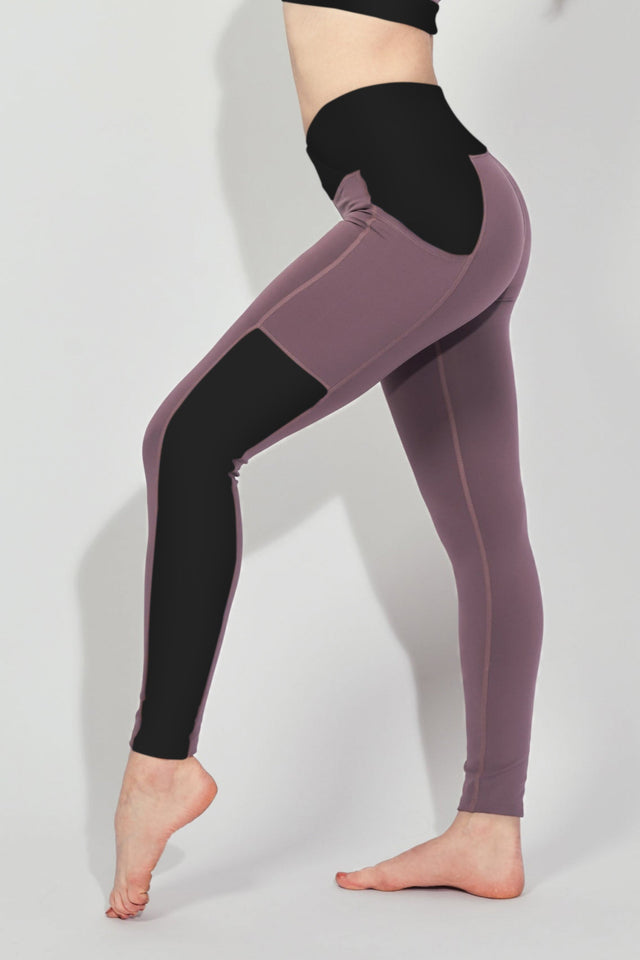 Melissa Becraft SS23 Comeback Lilac/Black 7/8 Leggings - SewSewYou