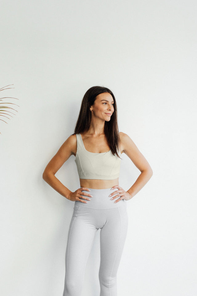 Melissa Merk Beige Sports Bra - SewSewYou