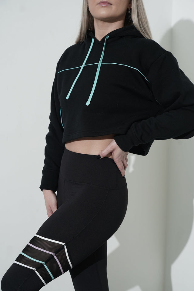 Movement SS22 Black + Lilac/Mint Leggings - SewSewYou