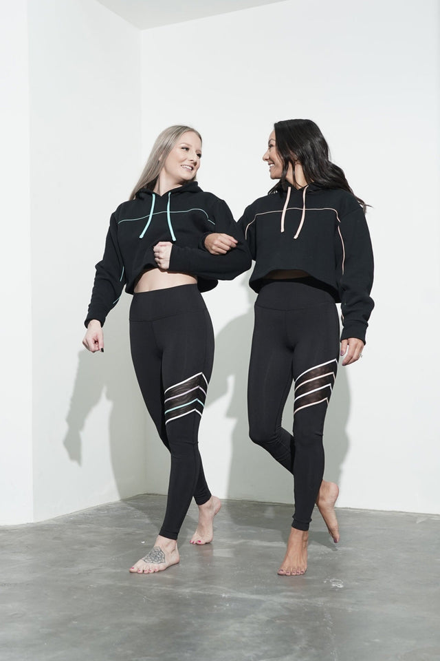 Movement SS22 Black + Nude Leggings - SewSewYou