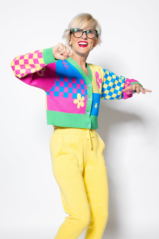 Multi - Colored Lounge Cardigan - SewSewYou