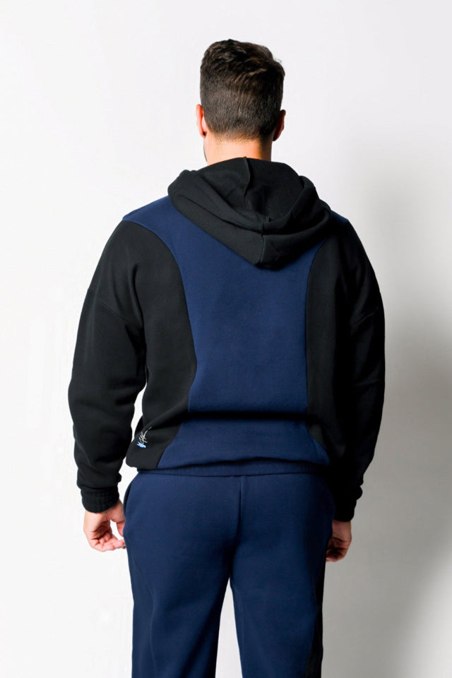 Navy/Black Hoodie - SewSewYou