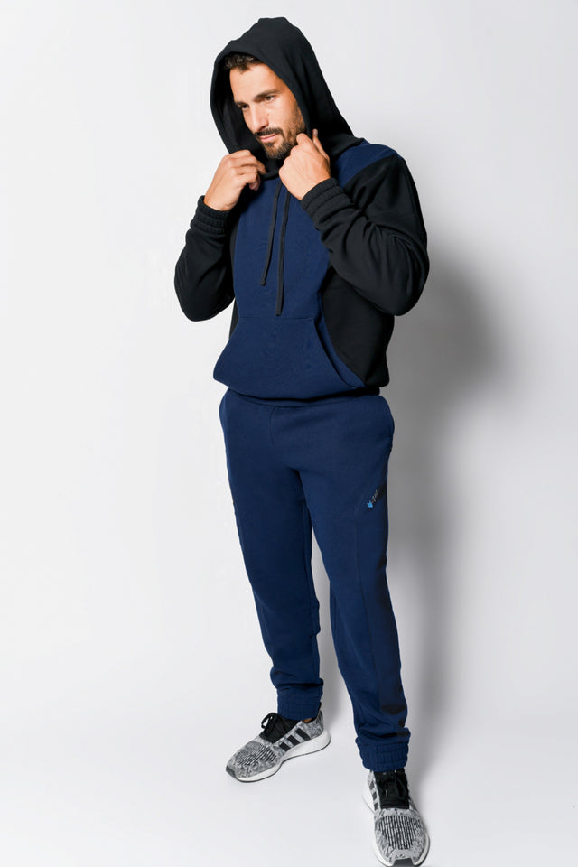 Navy/Black Hoodie - SewSewYou