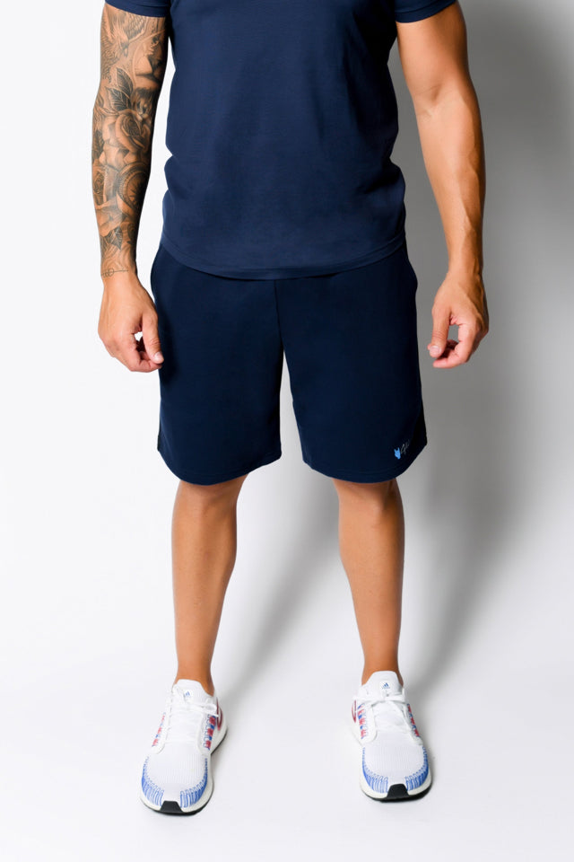 Navy/Black Sweat Shorts - SewSewYou