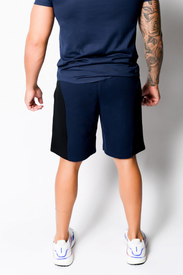 Navy/Black Sweat Shorts - SewSewYou