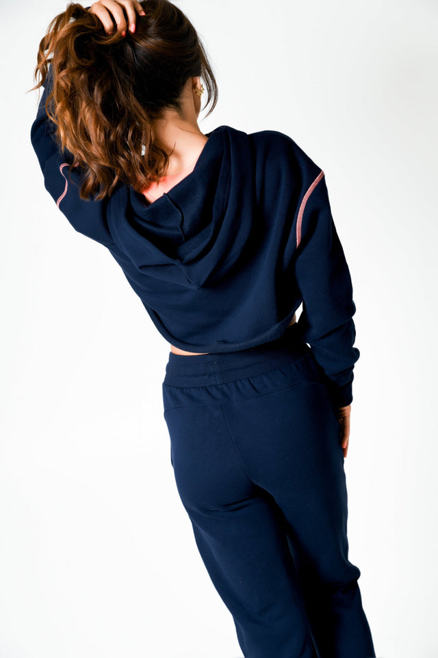 Navy/Coral Sweat Jogger - SewSewYou