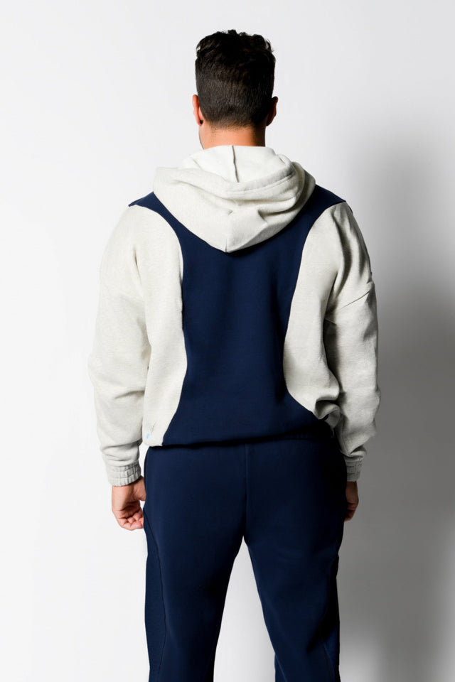 Navy/Lt. Sports Htr. Hoodie - SewSewYou