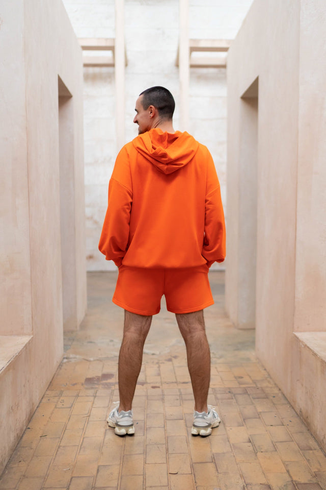 Orange 5" Sweat Shorts - SewSewYou