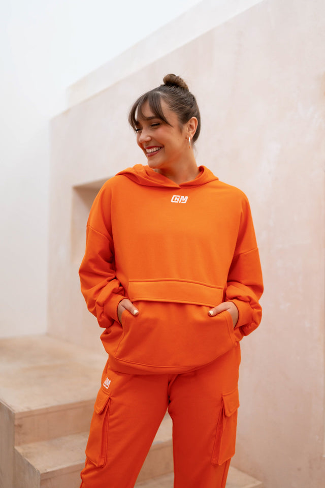 Orange Hoodie - SewSewYou