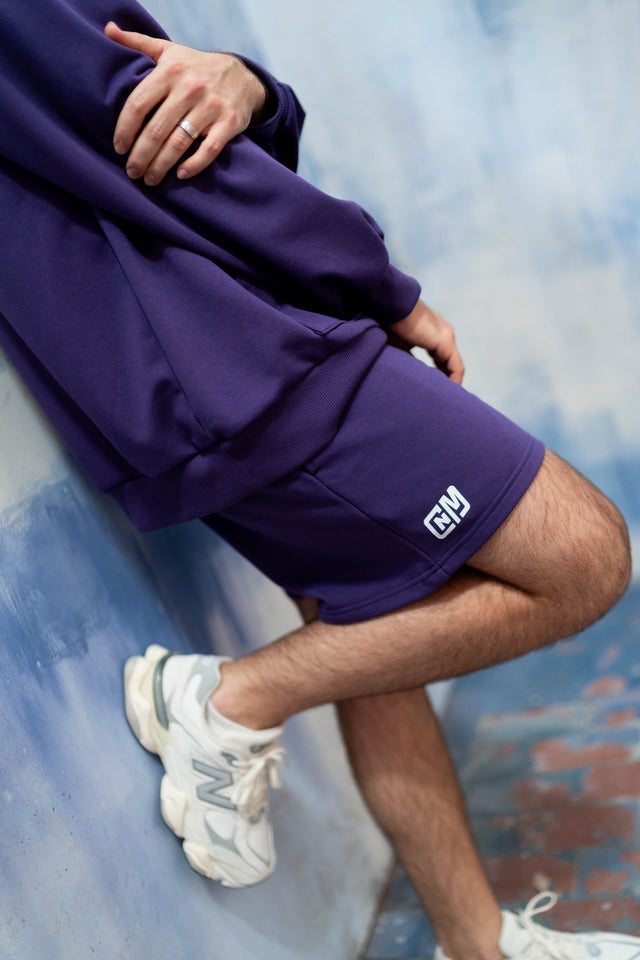 Purple 5" Sweat Shorts - SewSewYou