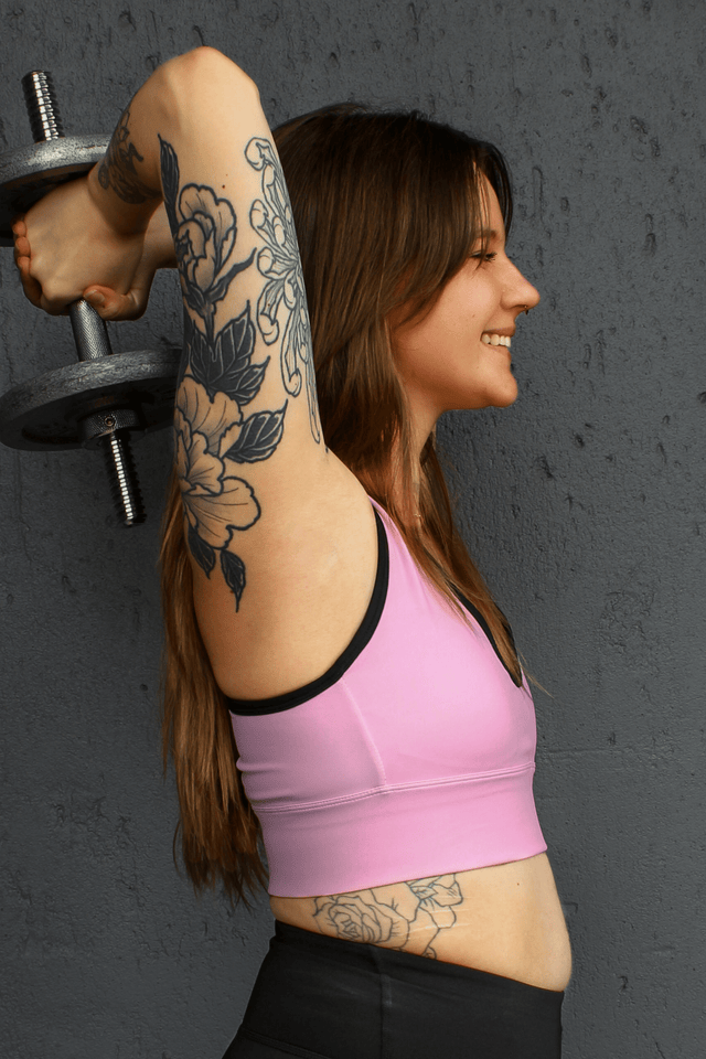 Sara SS22 Pink Sports Bra - SewSewYou