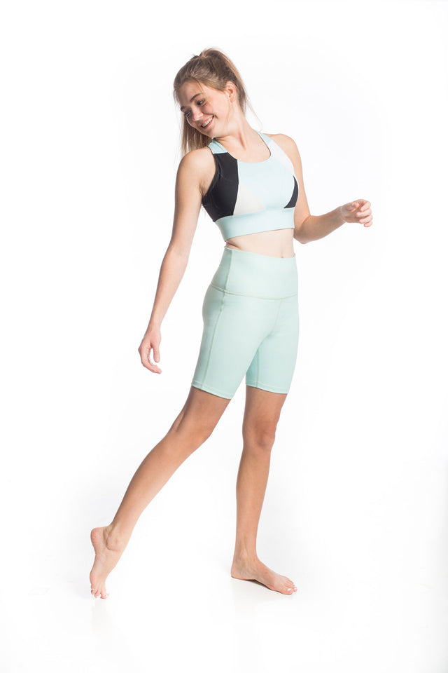 Spread Kindness Mint Biker Shorts - SewSewYou