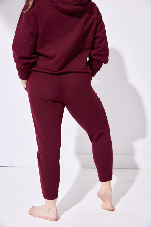 tiktokin.mama AW22 Burgundy Jogger Pants - SewSewYou