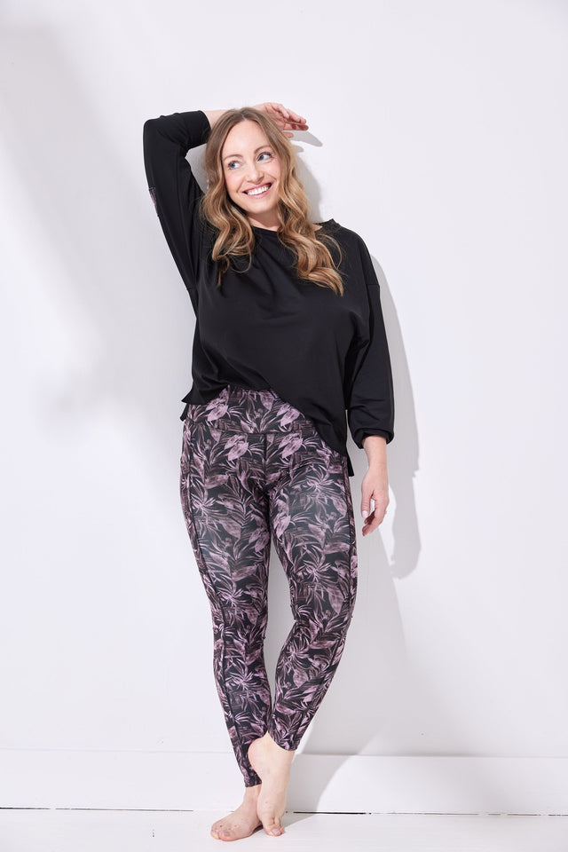 tiktokin.mama AW22 Printed Leggings + Side Panel - SewSewYou