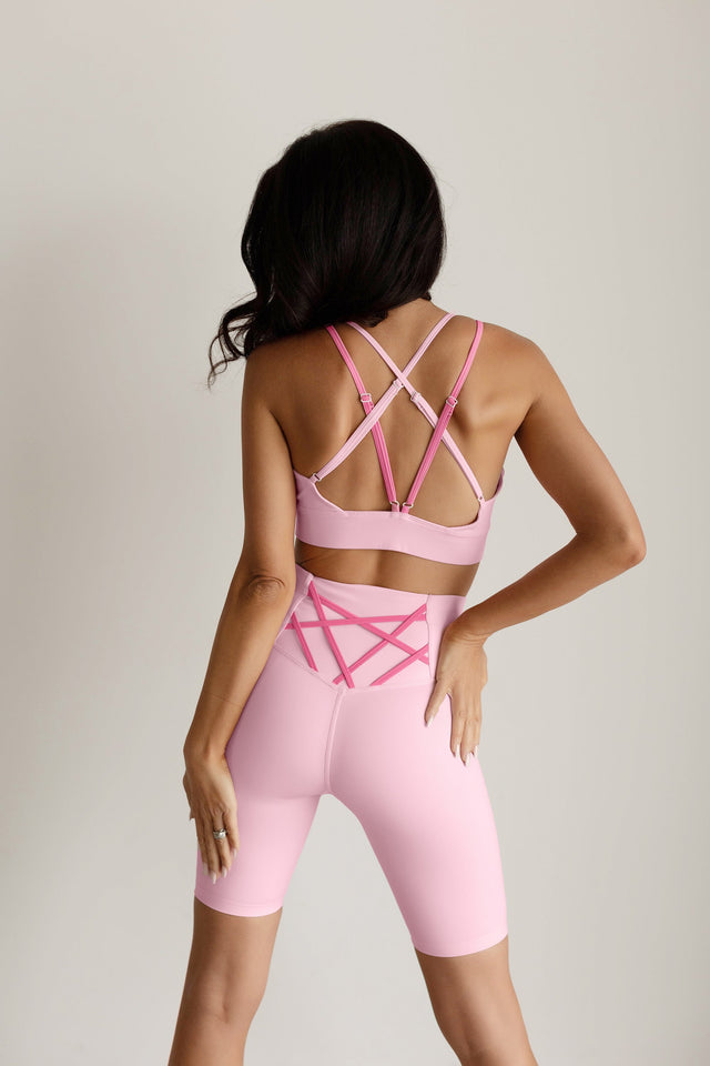 tWinning w/ Dawn & Cher AW22 Pink Sports Bra - SewSewYou